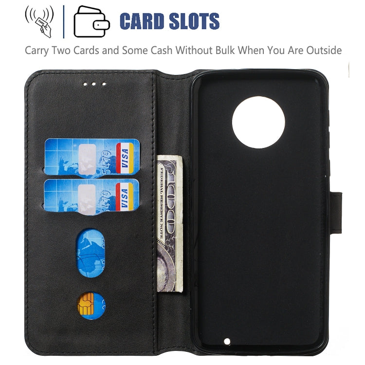 For Motorola Moto G6 Plus (2018) Solid Color Buckle Horizontal Flip Leather Case with Wallet & Holder & Card Slots