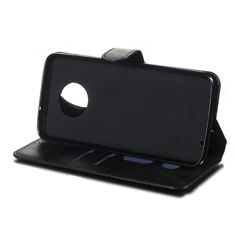 For Motorola Moto G6 Plus (2018) Solid Color Buckle Horizontal Flip Leather Case with Wallet & Holder & Card Slots