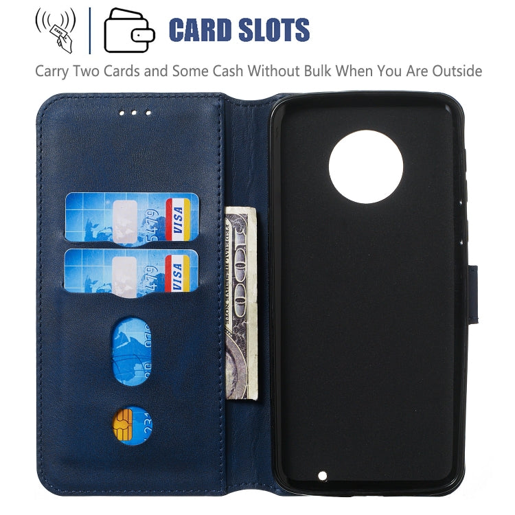 For Motorola Moto G6 Plus (2018) Solid Color Buckle Horizontal Flip Leather Case with Wallet & Holder & Card Slots