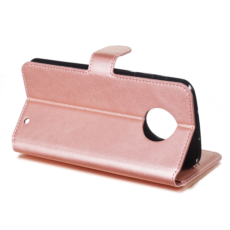For Motorola Moto G6 Plus (2018) Solid Color Buckle Horizontal Flip Leather Case with Wallet & Holder & Card Slots