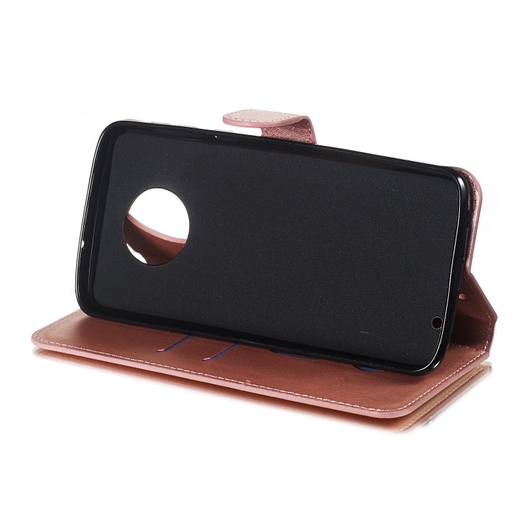 For Motorola Moto G6 Plus (2018) Solid Color Buckle Horizontal Flip Leather Case with Wallet & Holder & Card Slots