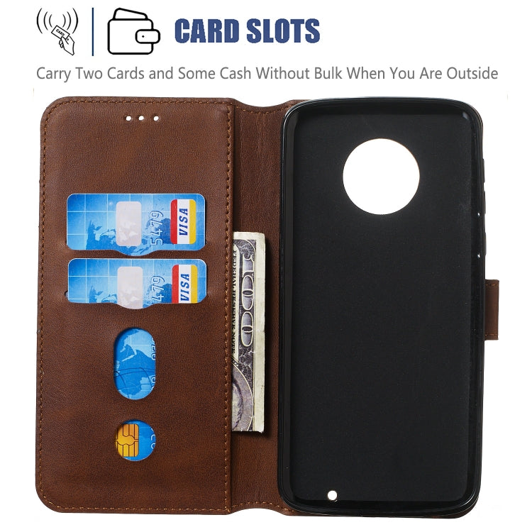 For Motorola Moto G6 Plus (2018) Solid Color Buckle Horizontal Flip Leather Case with Wallet & Holder & Card Slots