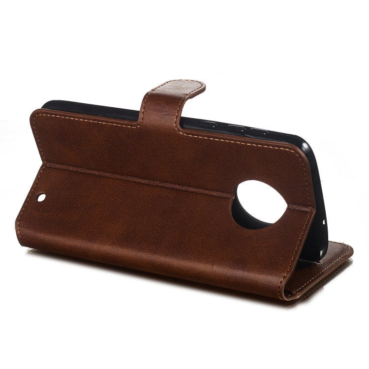 For Motorola Moto G6 Plus (2018) Solid Color Buckle Horizontal Flip Leather Case with Wallet & Holder & Card Slots