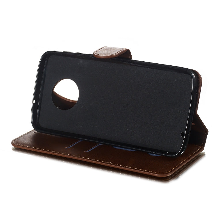 For Motorola Moto G6 Plus (2018) Solid Color Buckle Horizontal Flip Leather Case with Wallet & Holder & Card Slots