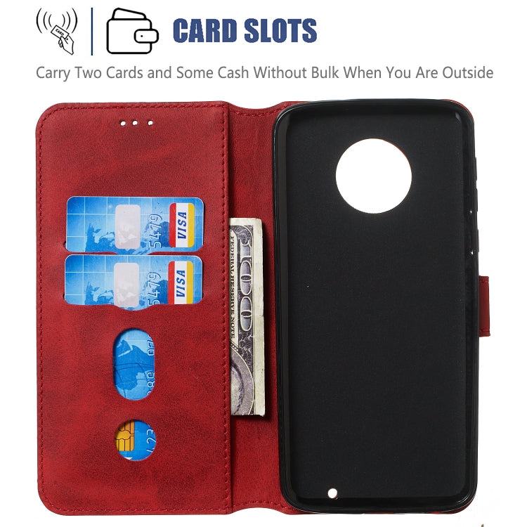 For Motorola Moto G6 Plus (2018) Solid Color Buckle Horizontal Flip Leather Case with Wallet & Holder & Card Slots