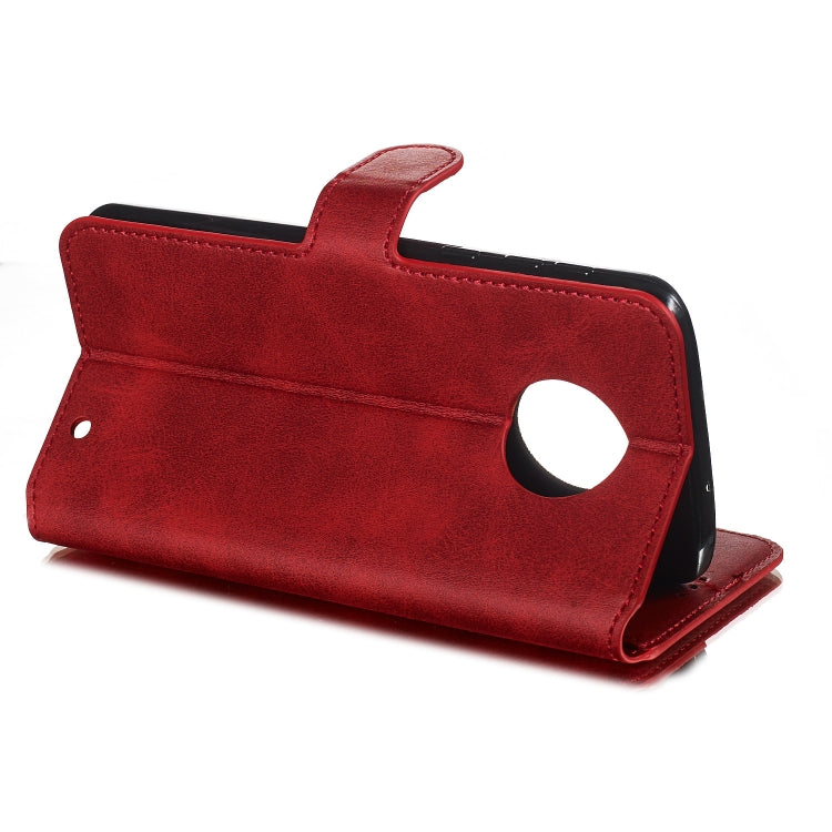 For Motorola Moto G6 Plus (2018) Solid Color Buckle Horizontal Flip Leather Case with Wallet & Holder & Card Slots