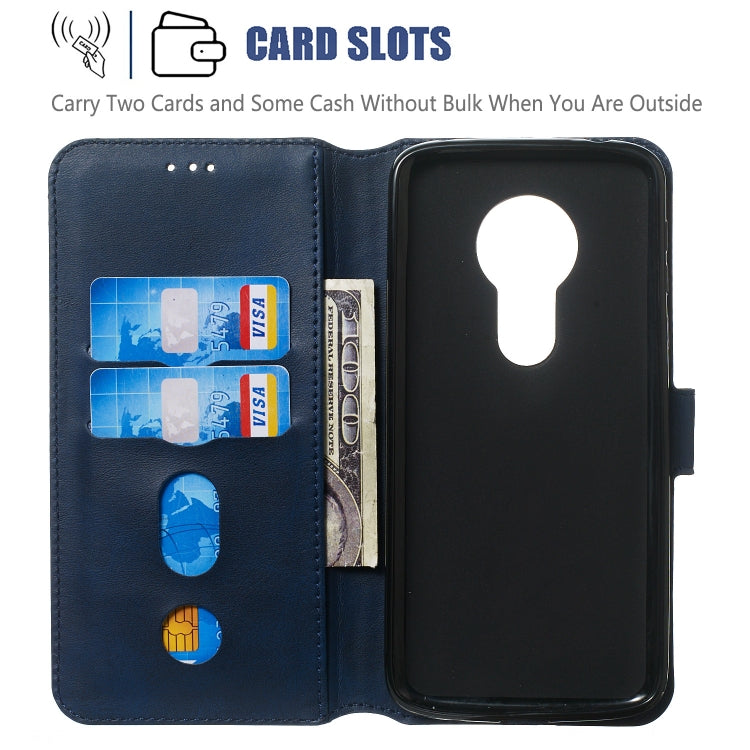 For Motorola Moto G6 Play Solid Color Buckle Horizontal Flip Leather Case with Wallet & Holder & Card Slots