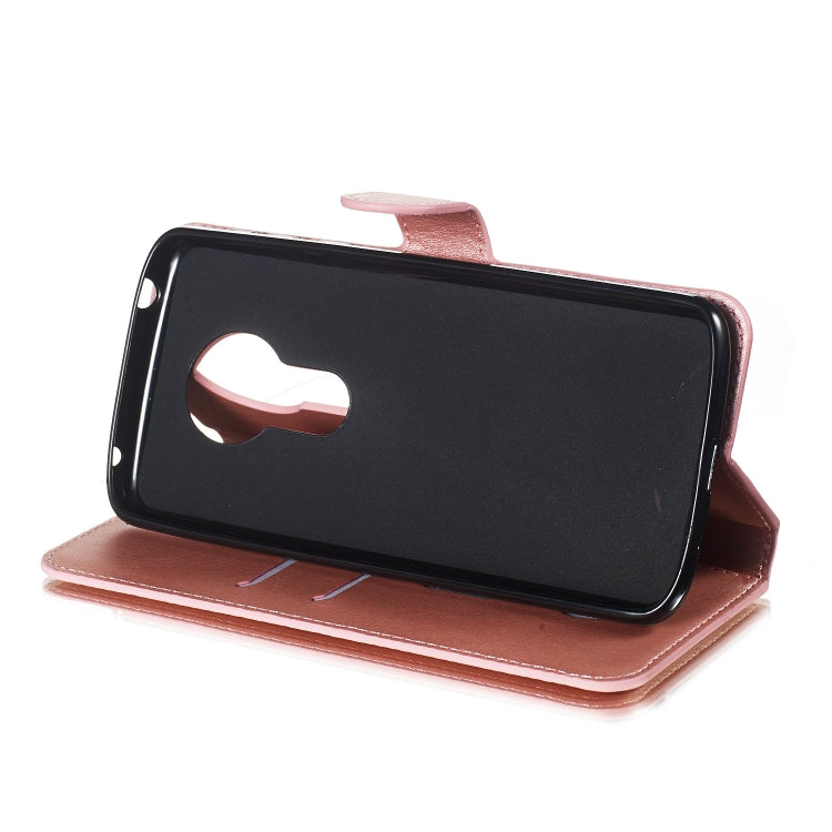 For Motorola Moto G6 Play Solid Color Buckle Horizontal Flip Leather Case with Wallet & Holder & Card Slots