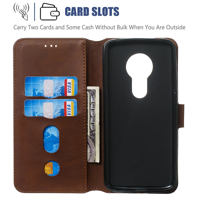 For Motorola Moto G6 Play Solid Color Buckle Horizontal Flip Leather Case with Wallet & Holder & Card Slots