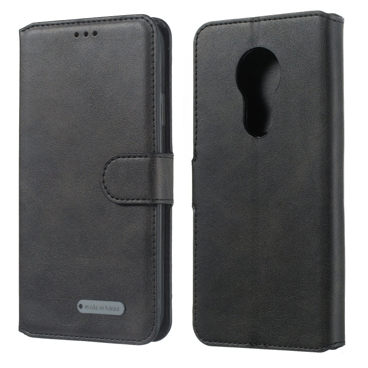 For Motorola Moto G7 Play Solid Color Buckle Horizontal Flip Leather Case with Wallet & Holder & Card Slots
