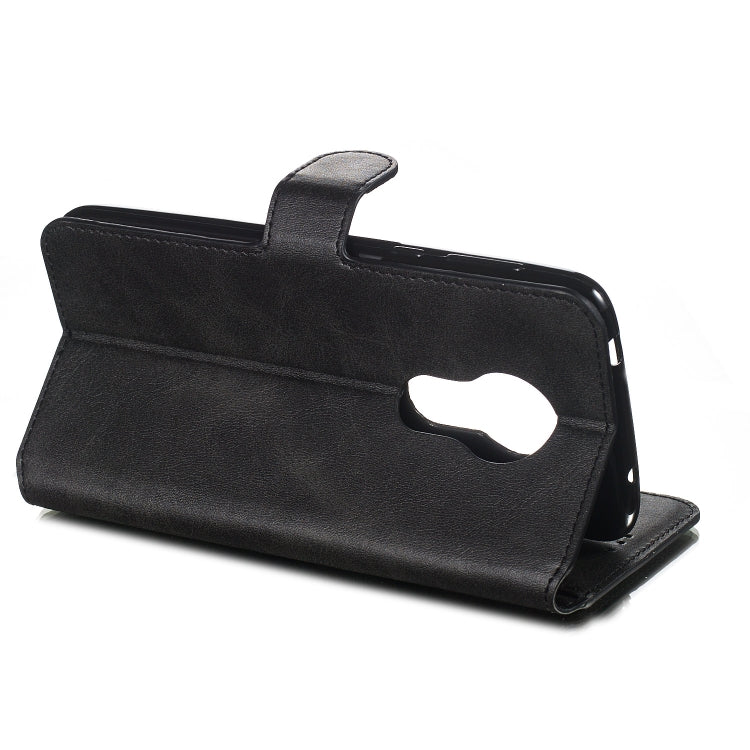 For Motorola Moto G7 Play Solid Color Buckle Horizontal Flip Leather Case with Wallet & Holder & Card Slots