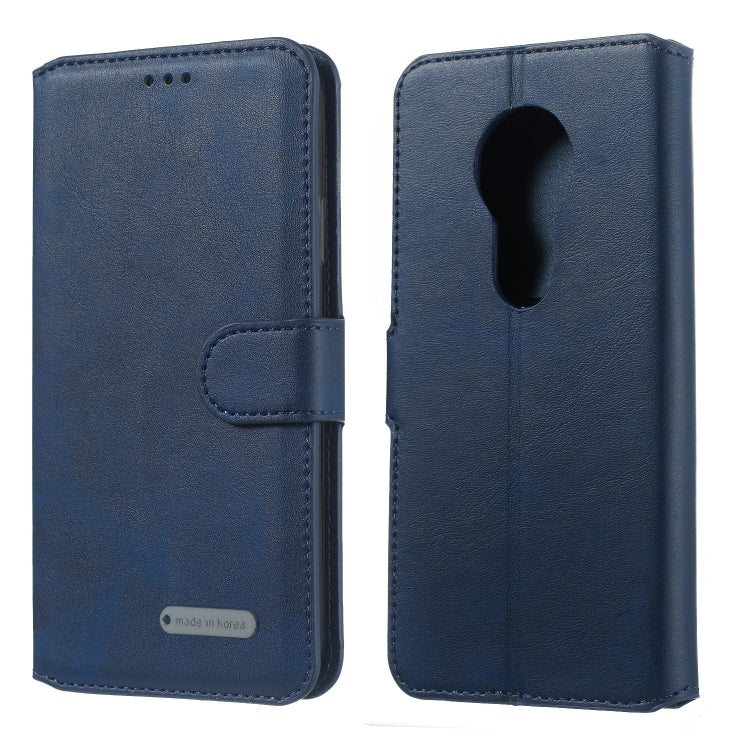 For Motorola Moto G7 Play Solid Color Buckle Horizontal Flip Leather Case with Wallet & Holder & Card Slots