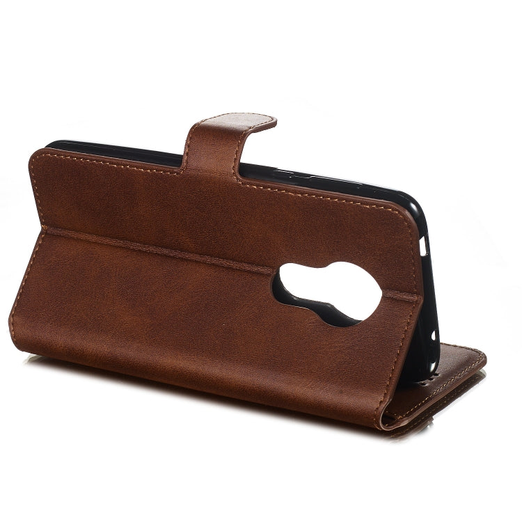 For Motorola Moto G7 Play Solid Color Buckle Horizontal Flip Leather Case with Wallet & Holder & Card Slots
