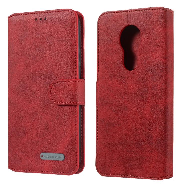 For Motorola Moto G7 Play Solid Color Buckle Horizontal Flip Leather Case with Wallet & Holder & Card Slots