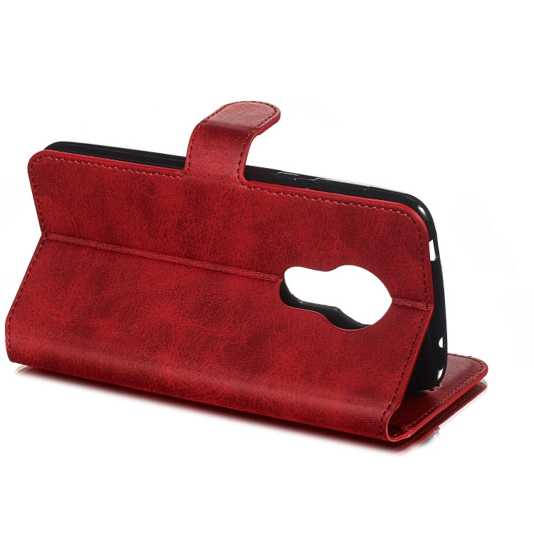For Motorola Moto G7 Power Solid Color Buckle Horizontal Flip Leather Case with Wallet & Holder & Card Slots