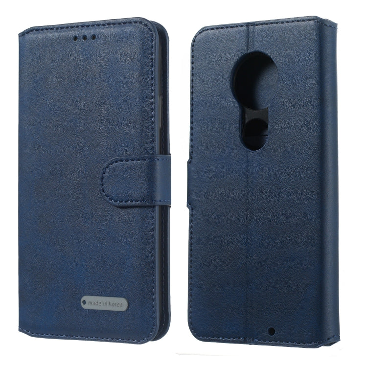 For Motorola Moto G7 / G7 Plus Solid Color Buckle Horizontal Flip Leather Case with Wallet & Holder & Card Slots