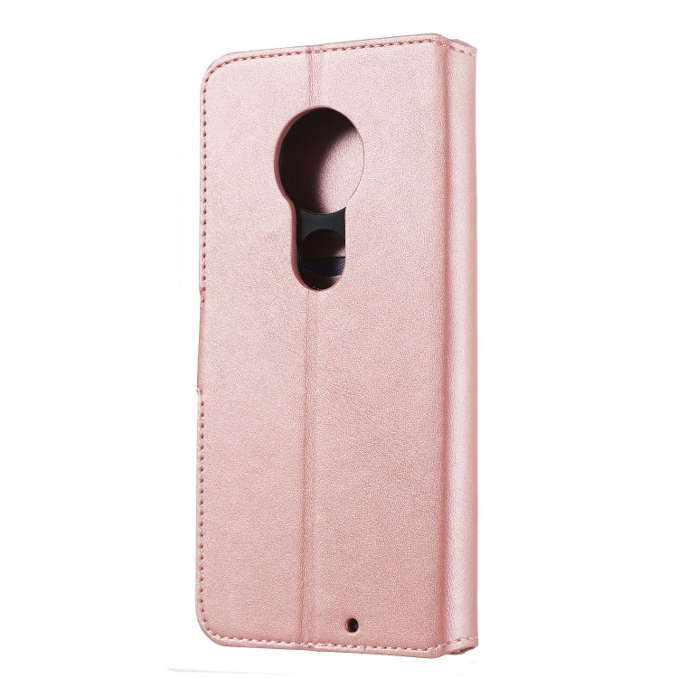 For Motorola Moto G7 / G7 Plus Solid Color Buckle Horizontal Flip Leather Case with Wallet & Holder & Card Slots