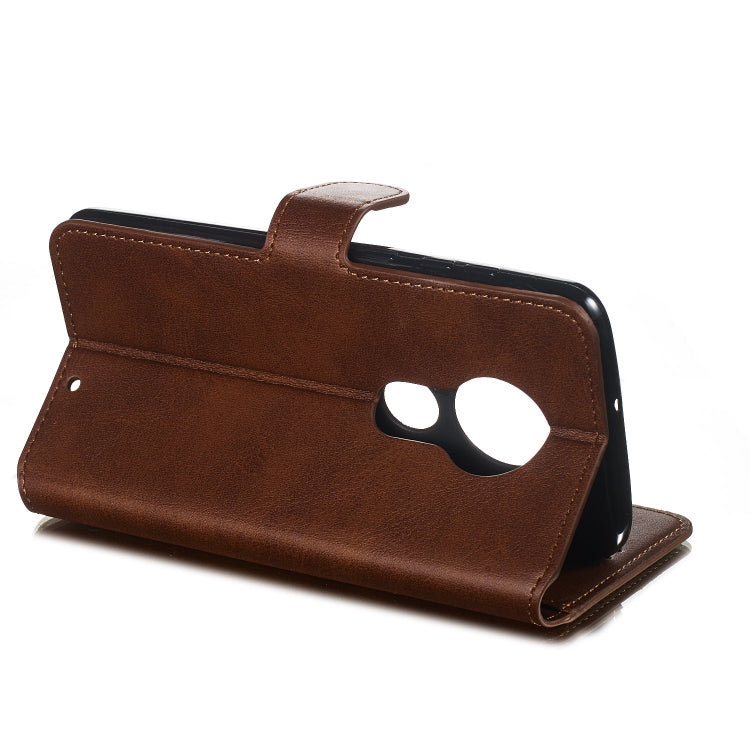 For Motorola Moto G7 / G7 Plus Solid Color Buckle Horizontal Flip Leather Case with Wallet & Holder & Card Slots