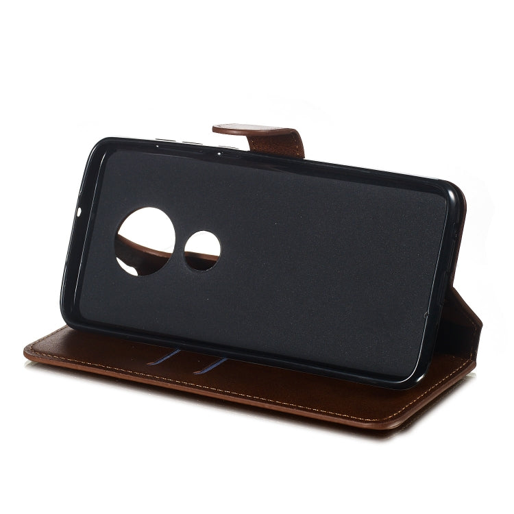 For Motorola Moto G7 / G7 Plus Solid Color Buckle Horizontal Flip Leather Case with Wallet & Holder & Card Slots
