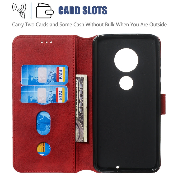 For Motorola Moto G7 / G7 Plus Solid Color Buckle Horizontal Flip Leather Case with Wallet & Holder & Card Slots