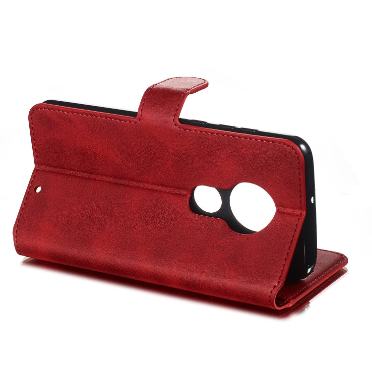 For Motorola Moto G7 / G7 Plus Solid Color Buckle Horizontal Flip Leather Case with Wallet & Holder & Card Slots