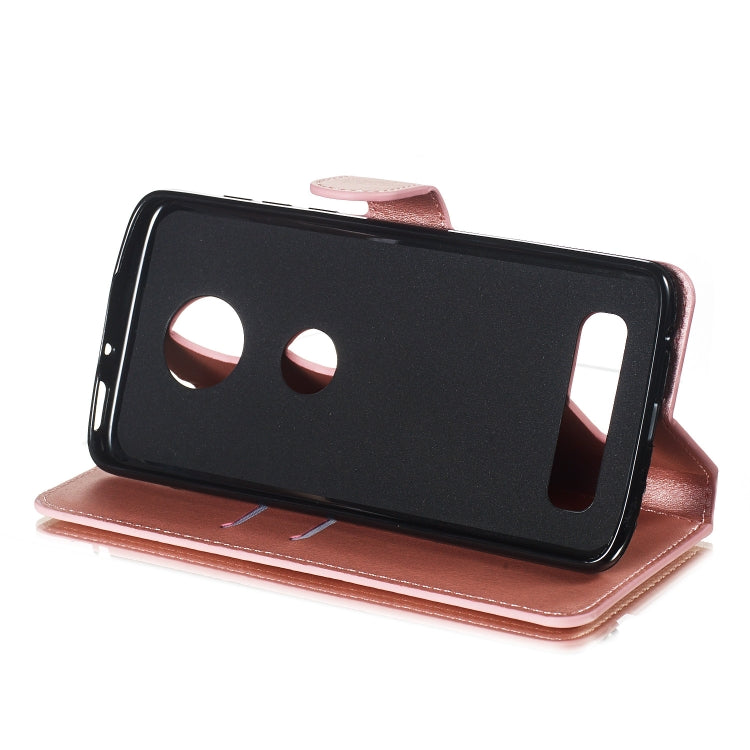 For Motorola Moto Z4 Play Solid Color Buckle Horizontal Flip Leather Case with Wallet & Holder & Card Slots