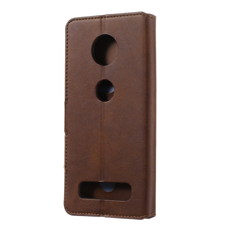 For Motorola Moto Z4 Play Solid Color Buckle Horizontal Flip Leather Case with Wallet & Holder & Card Slots