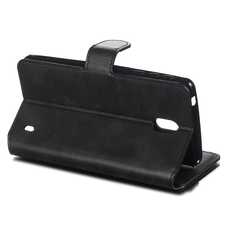 For Nokia 1 Plus Solid Color Buckle Horizontal Flip Leather Case with Wallet & Holder & Card Slots