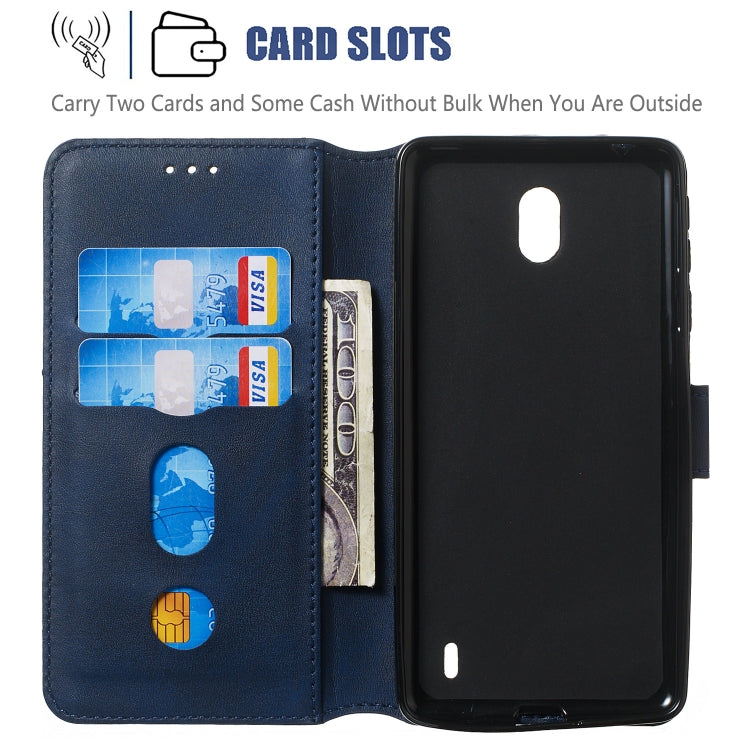 For Nokia 1 Plus Solid Color Buckle Horizontal Flip Leather Case with Wallet & Holder & Card Slots
