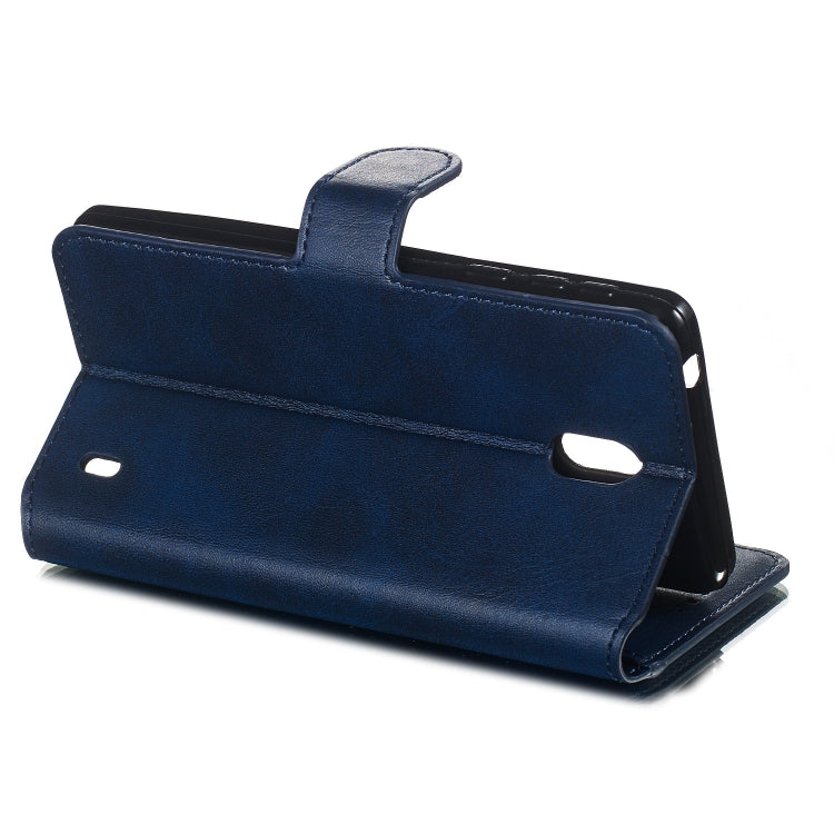 For Nokia 1 Plus Solid Color Buckle Horizontal Flip Leather Case with Wallet & Holder & Card Slots