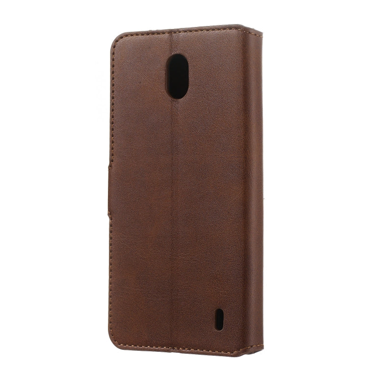 For Nokia 1 Plus Solid Color Buckle Horizontal Flip Leather Case with Wallet & Holder & Card Slots