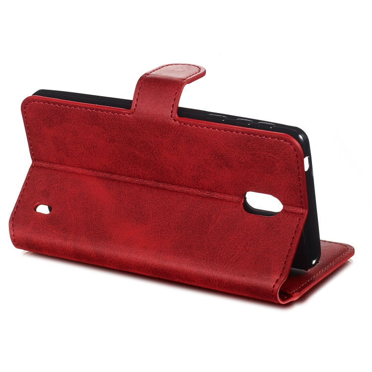 For Nokia 1 Plus Solid Color Buckle Horizontal Flip Leather Case with Wallet & Holder & Card Slots