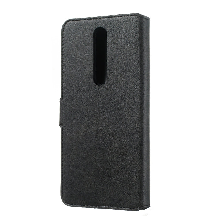 For Nokia 3.1 Plus Solid Color Buckle Horizontal Flip Leather Case with Wallet & Holder & Card Slots