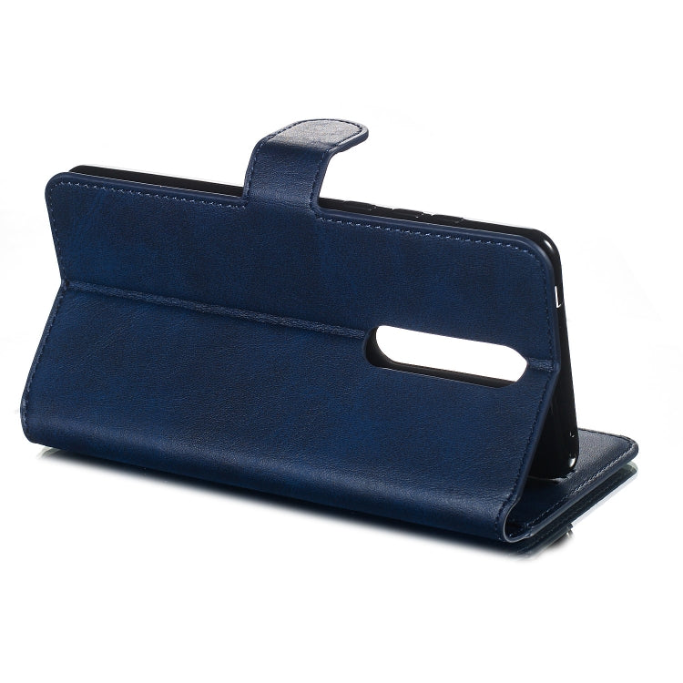 For Nokia 3.1 Plus Solid Color Buckle Horizontal Flip Leather Case with Wallet & Holder & Card Slots