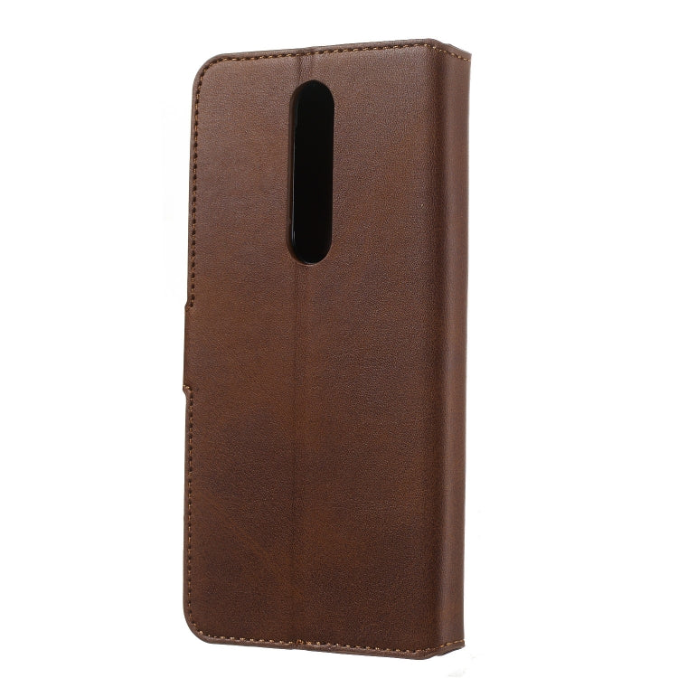 For Nokia 3.1 Plus Solid Color Buckle Horizontal Flip Leather Case with Wallet & Holder & Card Slots