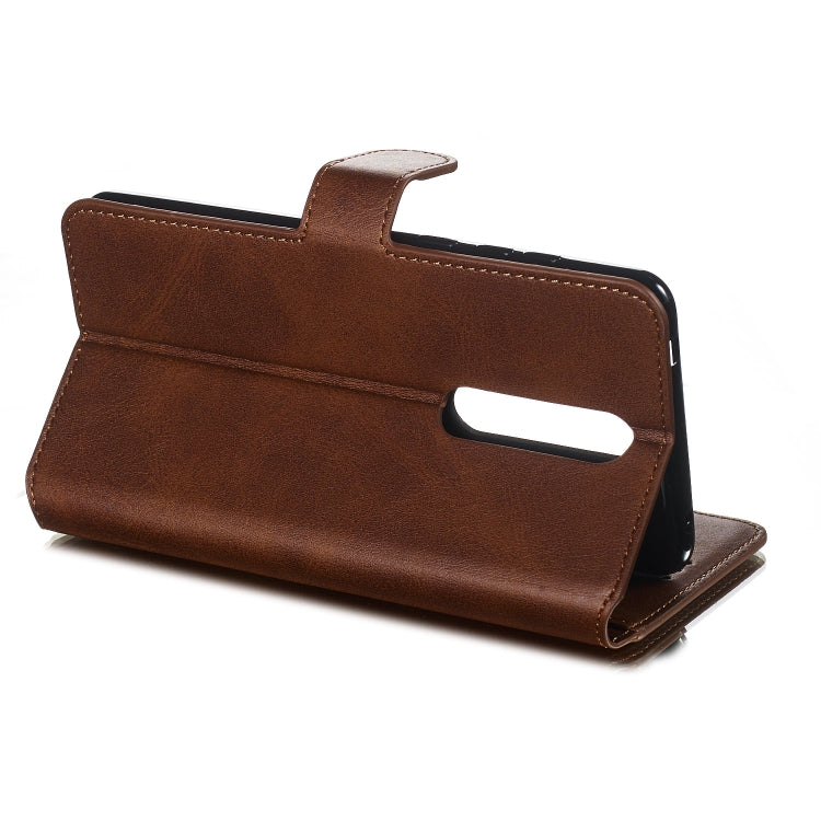 For Nokia 3.1 Plus Solid Color Buckle Horizontal Flip Leather Case with Wallet & Holder & Card Slots