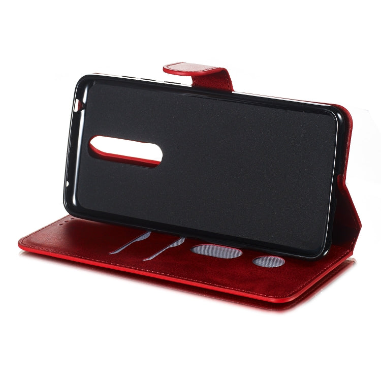 For Nokia 3.1 Plus Solid Color Buckle Horizontal Flip Leather Case with Wallet & Holder & Card Slots