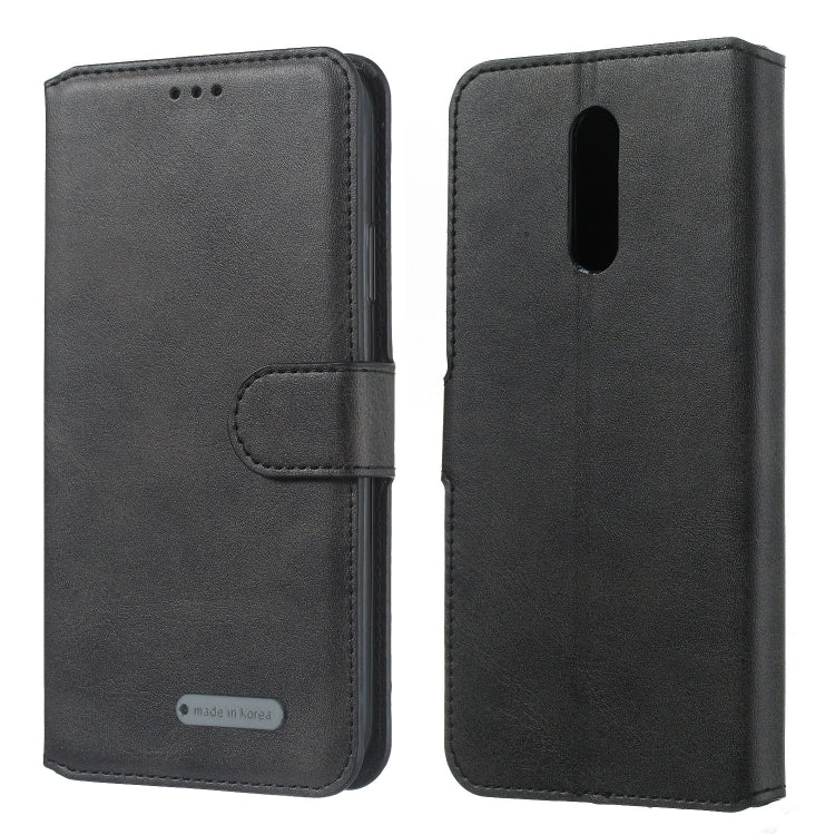 For Nokia 3.2 (2019) Solid Color Buckle Horizontal Flip Leather Case with Wallet & Holder & Card Slots