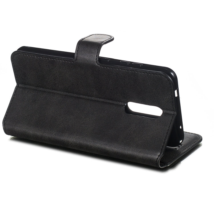 For Nokia 3.2 (2019) Solid Color Buckle Horizontal Flip Leather Case with Wallet & Holder & Card Slots