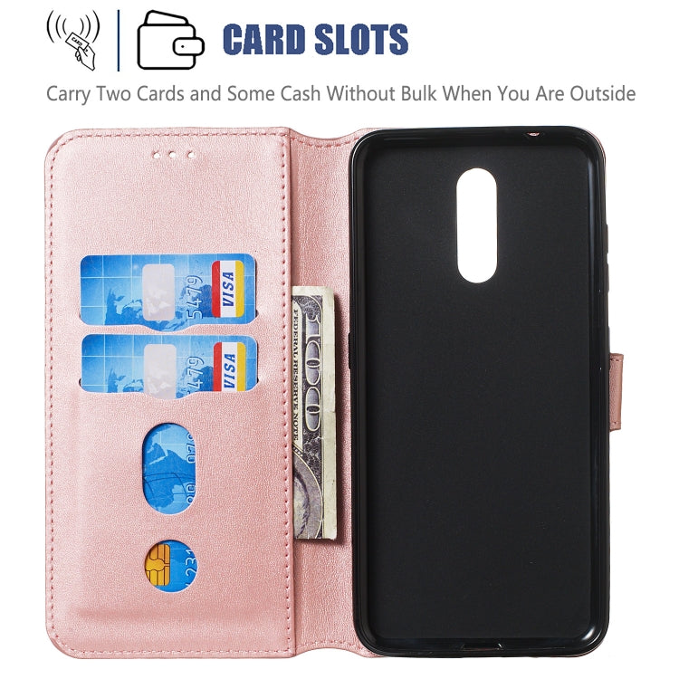 For Nokia 3.2 (2019) Solid Color Buckle Horizontal Flip Leather Case with Wallet & Holder & Card Slots