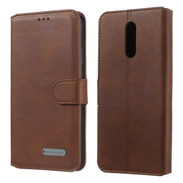For Nokia 3.2 (2019) Solid Color Buckle Horizontal Flip Leather Case with Wallet & Holder & Card Slots