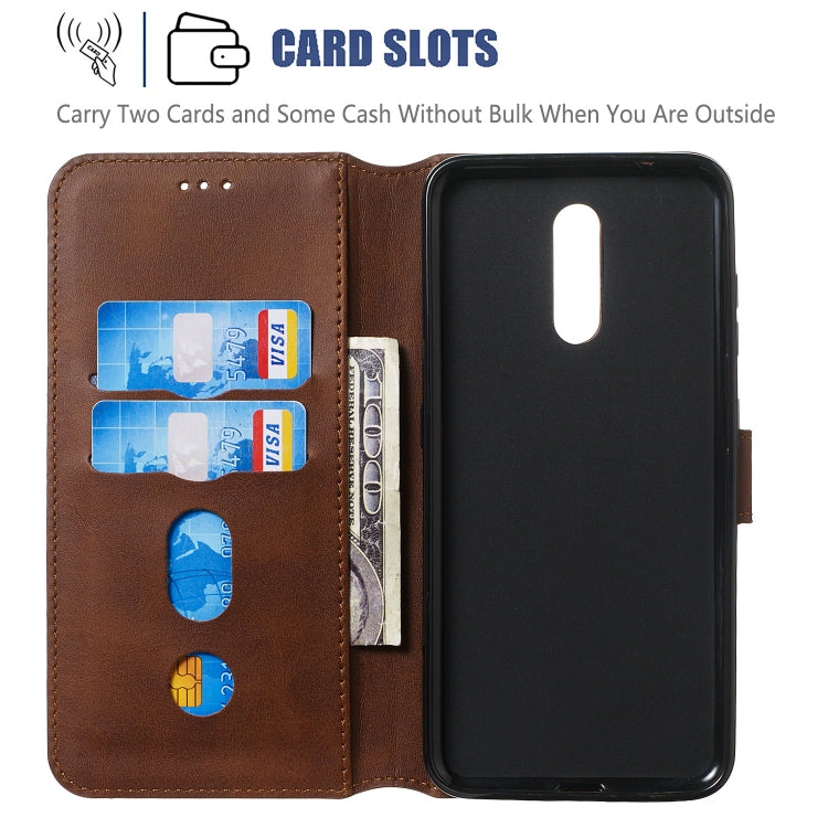 For Nokia 3.2 (2019) Solid Color Buckle Horizontal Flip Leather Case with Wallet & Holder & Card Slots