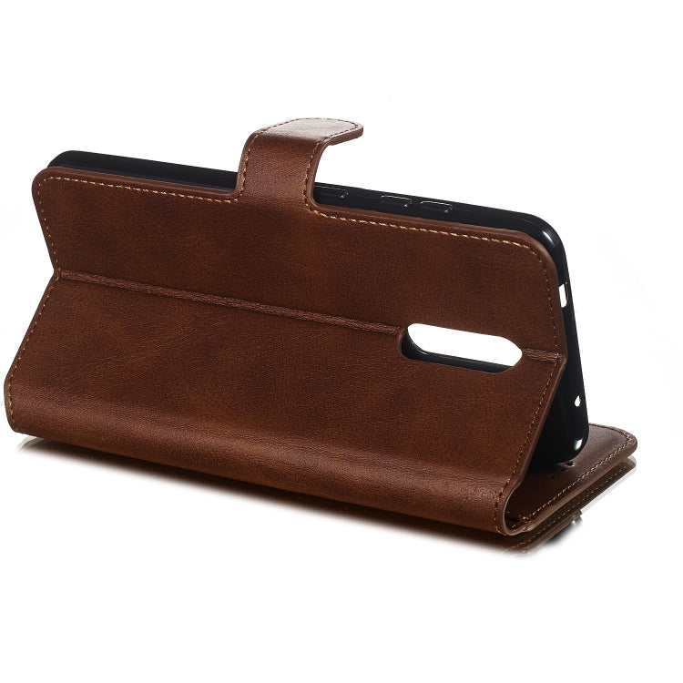 For Nokia 3.2 (2019) Solid Color Buckle Horizontal Flip Leather Case with Wallet & Holder & Card Slots