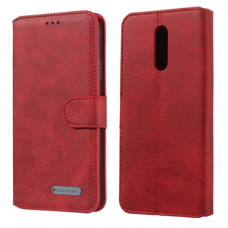 For Nokia 3.2 (2019) Solid Color Buckle Horizontal Flip Leather Case with Wallet & Holder & Card Slots