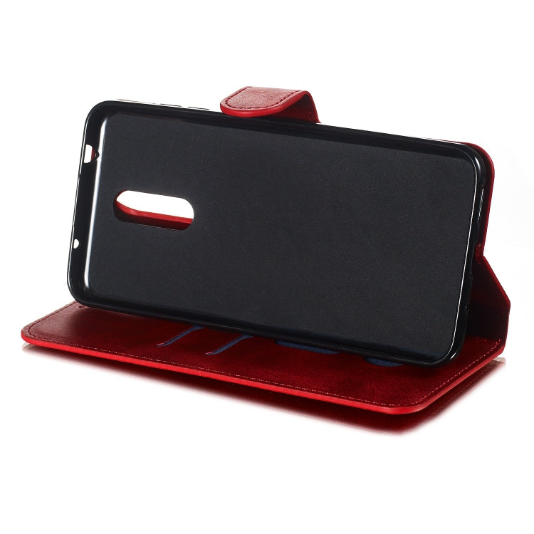For Nokia 3.2 (2019) Solid Color Buckle Horizontal Flip Leather Case with Wallet & Holder & Card Slots