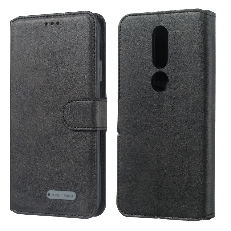 For Nokia 4.2 (2019) Solid Color Buckle Horizontal Flip Leather Case with Wallet & Holder & Card Slots