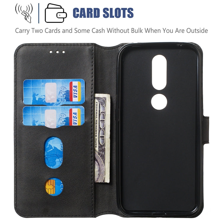 For Nokia 4.2 (2019) Solid Color Buckle Horizontal Flip Leather Case with Wallet & Holder & Card Slots
