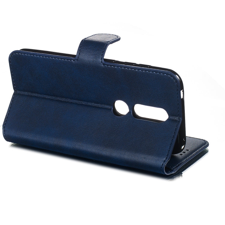 For Nokia 4.2 (2019) Solid Color Buckle Horizontal Flip Leather Case with Wallet & Holder & Card Slots