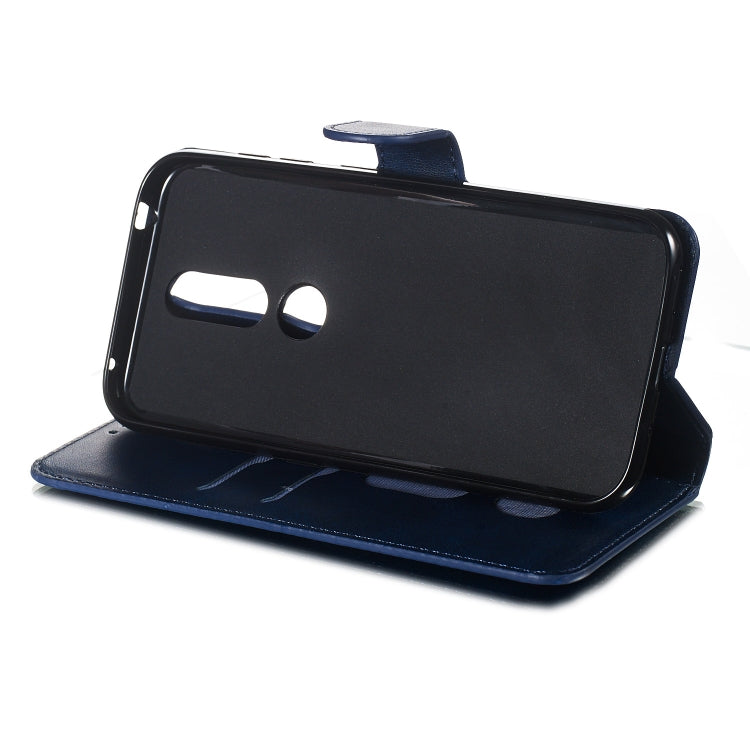 For Nokia 4.2 (2019) Solid Color Buckle Horizontal Flip Leather Case with Wallet & Holder & Card Slots