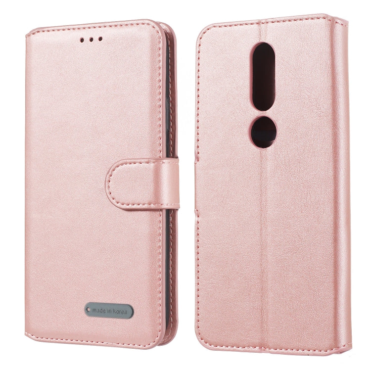 For Nokia 4.2 (2019) Solid Color Buckle Horizontal Flip Leather Case with Wallet & Holder & Card Slots